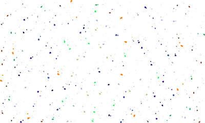 Vector illustration of Multi-colored tinsel, confetti fall from the sky on a transparent and white , blue colour background. Celebration of happy birthdays, parties, and holidays.