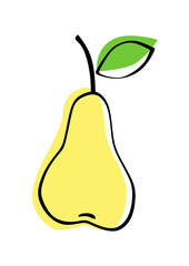 Pear illustrations for banners, cards, flyers, social media wallpapers, etc.