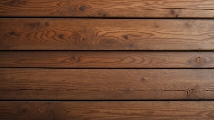 Fototapeta premium A rustic wood plank backdrop showcases natural grain patterns and rich brown tones creating warm, inviting texture.