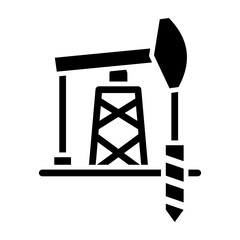 Drill Vector Glyph Icon Design