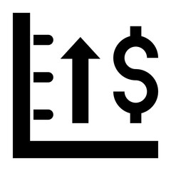 Increase Vector Glyph Icon Design