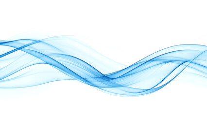Fototapeta premium Elegant blue waves creating a fluid abstract pattern