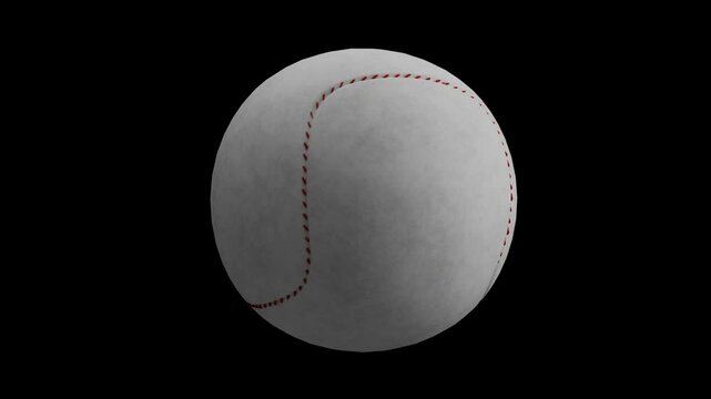 A crisp 3D baseball stands as a symbol of timeless athletic spirit and modern simplicity