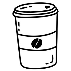 Cup Coffee Doodles illustration 