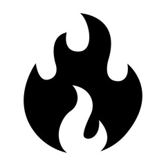 Fire Vector Glyph Icon Design
