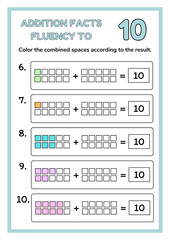 Draw, Read, Color, Learn, Numbers, Counting, Math, Education, Write, Draw, For Kids, Practice, Exercise, Worksheet, Test