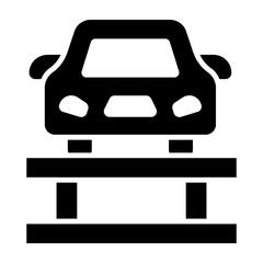 Obraz premium Car Lift Vector Glyph Icon Design Design