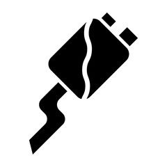 Exhaust Pipe Vector Glyph Icon Design Design