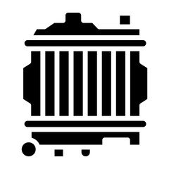 Radiator Vector Glyph Icon Design Design