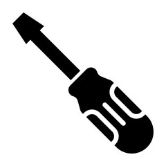 Screwdriver Vector Glyph Icon Design Design