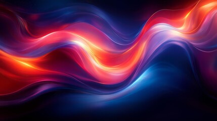 Obraz premium Abstract Gradient Flow with Vivid Colors. Generative AI