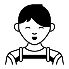 Little Boy black icon