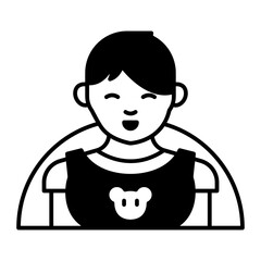 Lunch Time black icon
