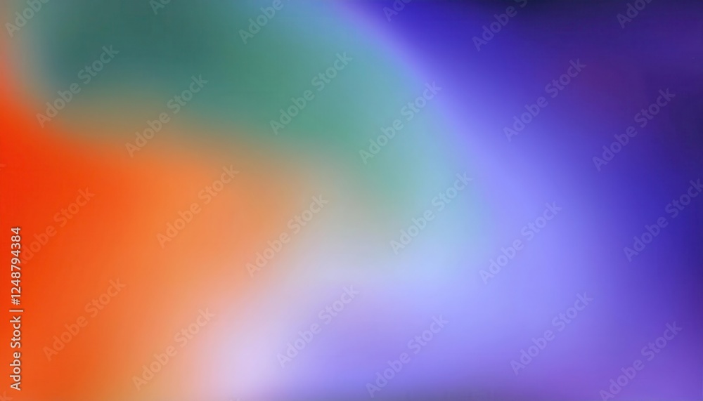 Poster abstract blurred gradient with vibrant orange and blue hues for digital background or modern graphic
