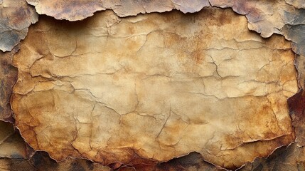 Fototapeta premium Aged Brown Vintage Paper Texture Background. Generative AI