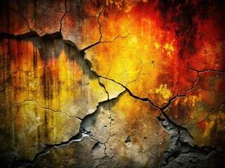 High-resolution silhouette of a cracked concrete wall, perfect textured background image.