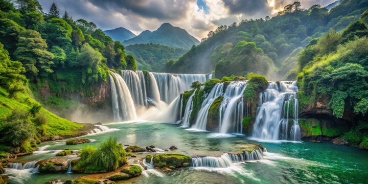 Huangguoshu Waterfall: Asia's largest, a stunning Guizhou, China natural wonder.