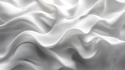 Obraz premium Elegant White Fabric Texture Soft Abstract Background. Generative AI