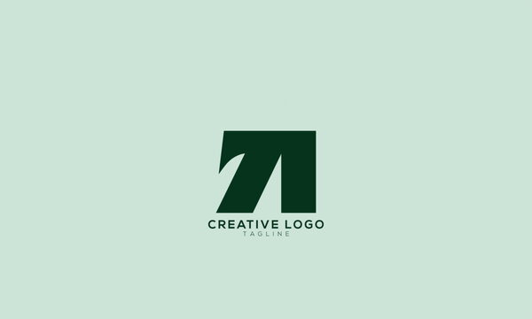 7A A7 7I Abstract initial monogram letter alphabet logo design