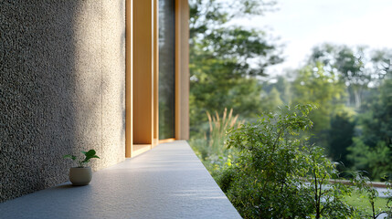 of a passive house window with advanced sealing technology, highlighting airtight construction 