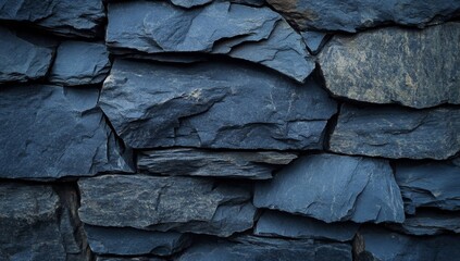 Dark blue stone wall texture background (6)