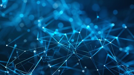 An abstract image of a digital network with connected nodes.