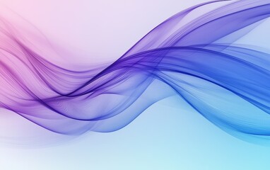 Abstract smooth waves in deep blue and purple tones