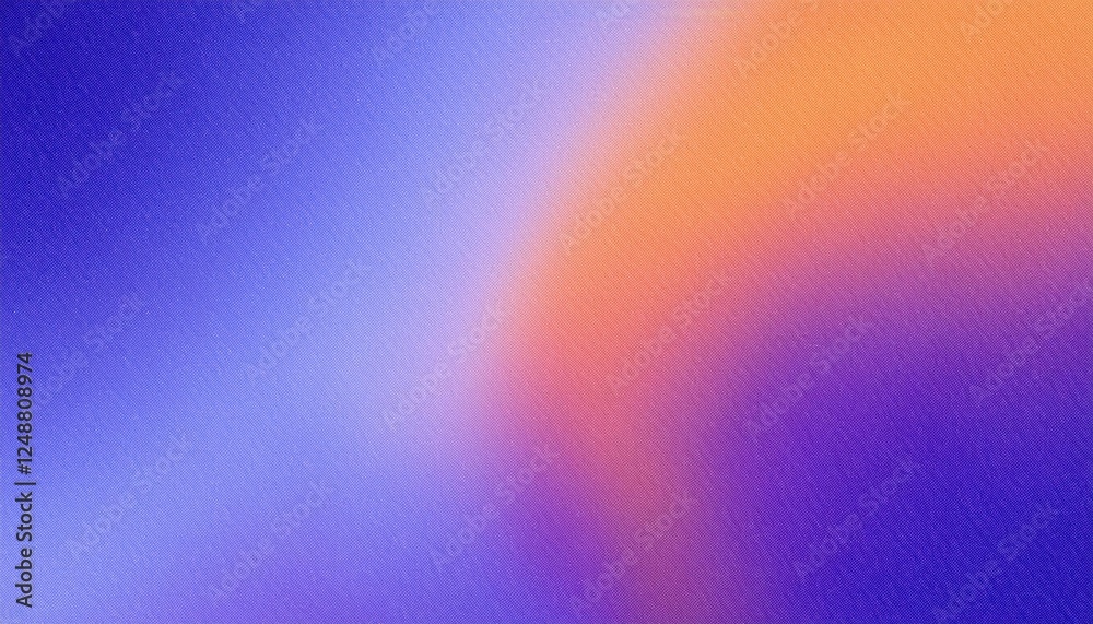 Poster soft gradient texture with abstract blur in blue, purple, and orange tones for digital background or