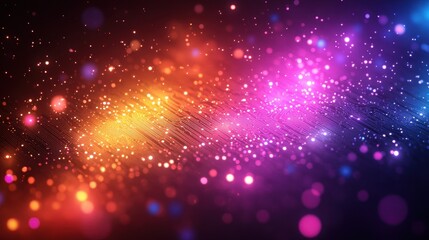 Obraz premium Colorful light streaks, particle background, abstract design, for website header