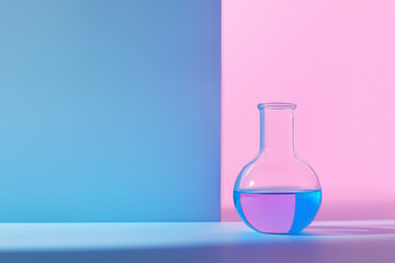 Laboratory Glassware with Liquid, Laboratory Research - Scientific Glassware For Chemical Background