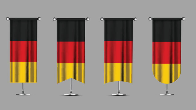 Collection of Vertical Banners Featuring the GERMANY Flag