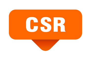 csr sticker. csr sign on transparent background