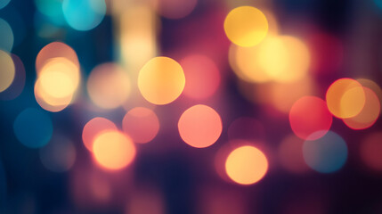 Defocused glowing circles in a cheerful mix of colors.
