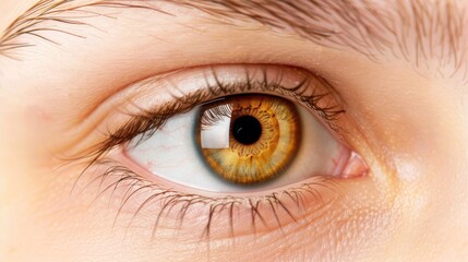 Captivating Close-Up Of A Brown Eye In Detail