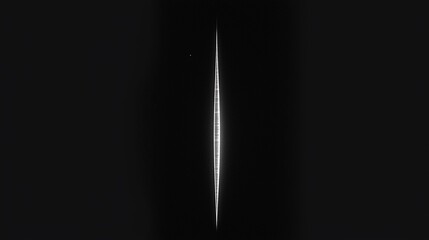 Abstract celestial body; vertical; faint light; potential scientific image; astronomical observation