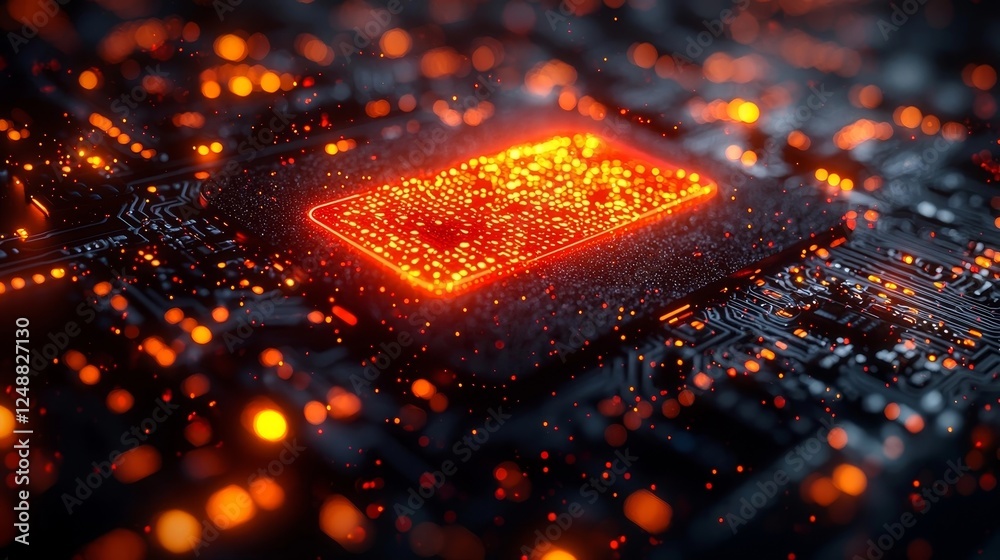 Poster glowing virtual credit card shielded by binary code fraud detection concept with red alerts neutrali