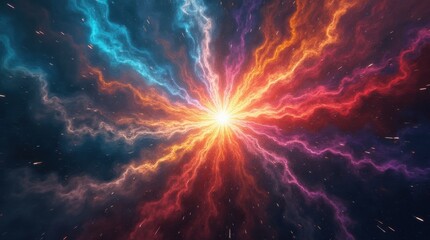 Fototapeta premium Abstract Cosmic Explosion