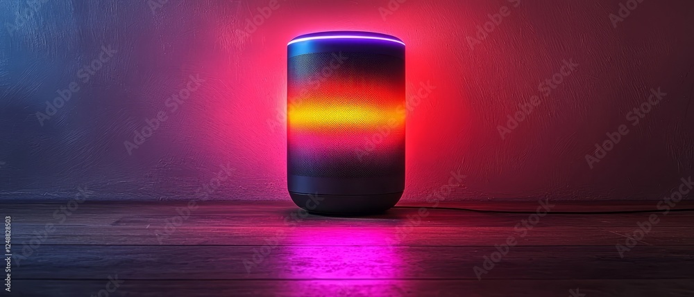 Poster digital assistant displaying sentiment barometer with glowing zones