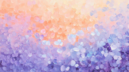 Abstract Floral Painting in Soft Pastel Colors