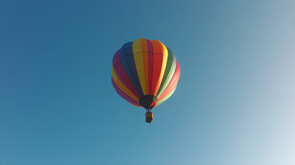Fototapeta premium A beautiful and the colorful air hot on the blue sky background 