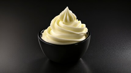 Whipped Creamy Butter in a Stylish Bowl - A Culinary Delight