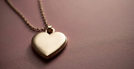 valentine day poster,card,banner, A heart-shaped locket on a velvet surface with copy space.