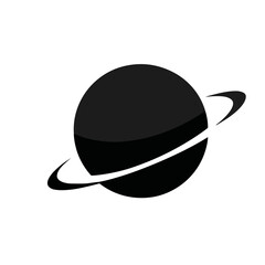 Planet vector icon, space and astronomy design elements