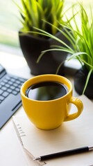 A Peaceful Morning Routine with Coffee and Plants