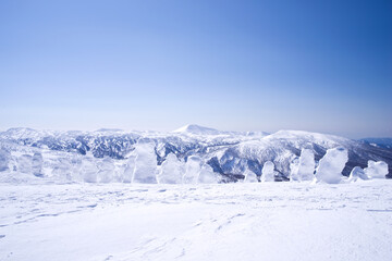 日本、青森、八甲田の樹氷