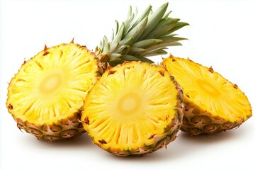 Pineapple, white background, high-definition photography
