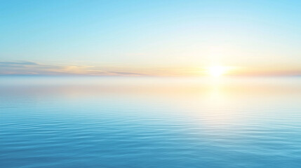 Golden light paints the seascape as the sun rises and sets over the ocean horizon