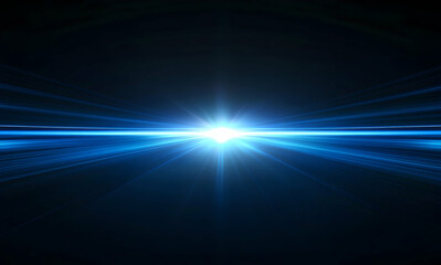 Obraz premium Hyperspace Jump, A Dynamic Display of Accelerated Light Emanating from a Central Point, Suggesting Velocity, Progress and Energetic Movement