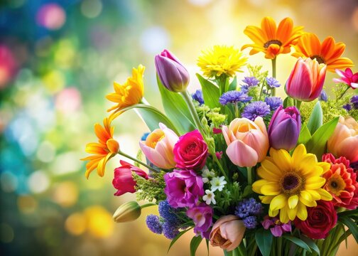 Stunning spring floral bouquets in vibrant colors.