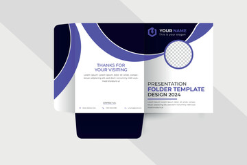 Modern file folder design template